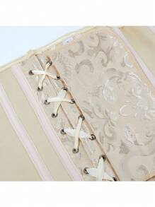 Tropiscape 1pc Intricately Woven Jacquard Contouring Waist Trainer Corset With Drawstring Waist Gifts