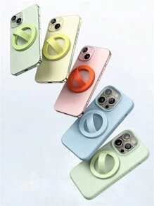 Soporte magnético de silicona con agarre circular cómodo compatible con MagSafe, agarre potente compatible con iPhone, teléfonos Android, regalo para cumpleaños, familia, amigos. Anillo para el dedo, agarre para teléfono, accesorios para teléfono - Soporte - Ver 2