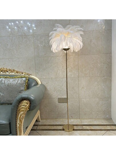 Rechargeable Feather Lamp Home Light, Living Room St ing Lamp, Romantic Wedding Aisle European Data Cable Set