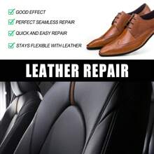 Leather Filler, Leather Filling Cream, New Car Leather Filling Repair Cream, Leather Color Restorer, Used To Fill Or Repair Holes And Scratches - 米色 - 查看 5