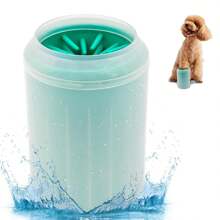 1 pieza Limpiador de patas de perro, taza lavadora, cepillo de taza limpiadora de suministros para mascotas para perros y gatos, limpiador de patas de mascota sucia para perros de talla pequeña, mediana y grande