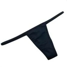 Brass Mark Thong Bikini Panties - màu đen - Xem 5