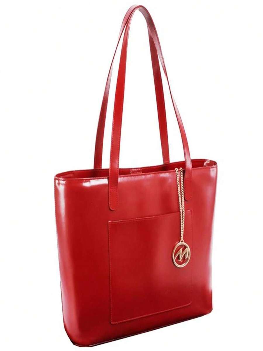 McKlein 97536 Alyson Leather Shoulder Tote- Red - Đỏ - Xem 1