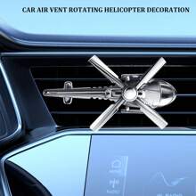 1pc Airplane Design Car Air Outlet Ornament - Black - View 4