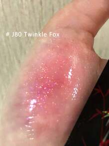 GIRLCULT Unreal High Gloss Lip Glaze J80 Sparkling Fox, Chameleon Liquid Lipstick, Oil-Based Diamond Glitter Lip Gloss, Metallic Shimmer, Rich Pearlescent Finish, Long-Lasting Color, Holographic Talc-Free, Korean Makeup, Korean Cosmetics, 3.5ml/0.12fl.Oz - J80 Twinkle Fox - 查看 2