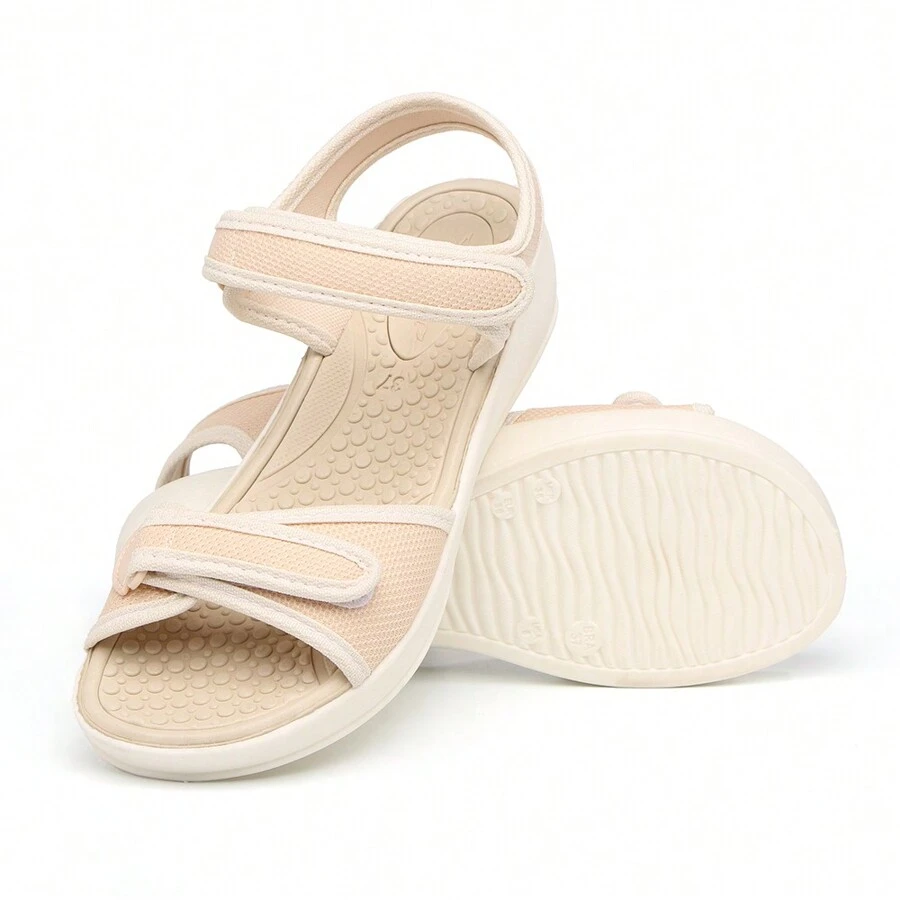 Orthopedic Women's Sandal With Massager Insole Elderly Spur Super Light And Comfortable Ultra-Comfortable - Màu be - Xem 1