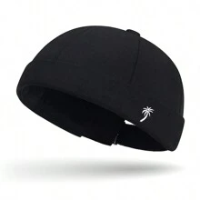 1 pieza Gorra melón sin ala de poliéster (fibra de poliéster) nueva, adecuada para todas las estaciones