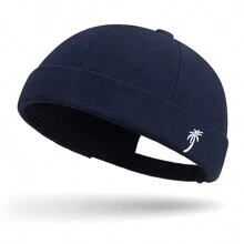 1 pieza Gorra melón sin ala de poliéster (fibra de poliéster) nueva, adecuada para todas las estaciones