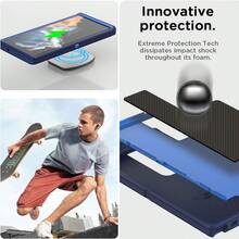 For Samsung Galaxy S23 Ultra Case Heavy Duty Military Drop Shockproof Rugged 3-Layer Protective Cover With Detachable Wrist Ring. - Màu xanh hải quân - Xem 6