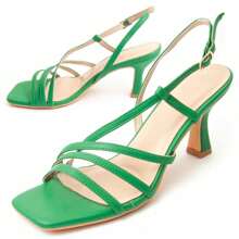 Montevita Women Heeled Sandals - Green - View 1
