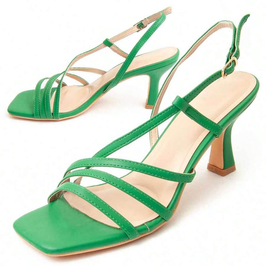 Montevita Women Heeled Sandals - Green - View 1