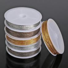 10meter/Roll 0.4mm Shiny Rope Glitter Threads Cord For Jewelry Bracelet Twine Tag Tassel Making Crafts Gift Threaet Accessories - Wire - View 2