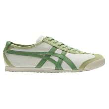 Onitsuka Tiger Zapatos casuales de vida estilo de bajo perfil cómodos y versátiles, resistentes al desgaste y ligeros MEXICO 66 de color verde manzana verde, blancos y verdes, unisex 1183A201-304