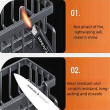 Kitchen Dishcloth Holder Sponge Scouring Pad Organizer Rack, Hanging Soap Dispenser Sink Countertop Drainer - Multicolor - View 5