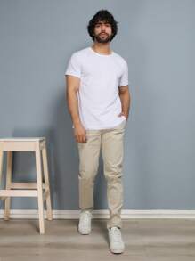 Men Pants - Màu be - Xem 8
