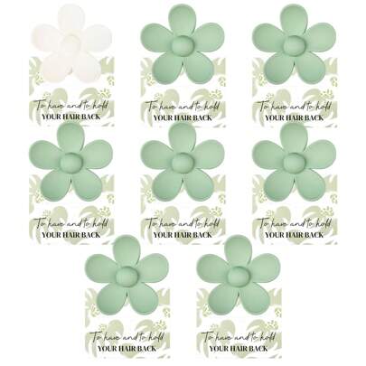 伴娘求婚礼物 8 件装花朵伴娘发夹配花卡大号发夹新娘派对礼物伴娘单身派对回礼