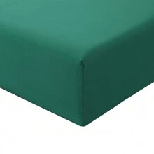 Fitted Sheet Deep - White Bottom Sheet With 40cm Extra Deep Sided Pocket - Dark Green - View 4