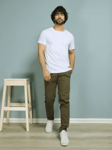 Men Pants - Dark Green - View 4