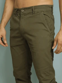 Men Pants - Dark Green - View 6