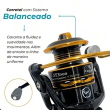 Solid 2-Part Fishing Rod Kit 1.65m And SY3000 Reel 14+1 Bearings Drag 10kg - Nhiều màu - Xem 2