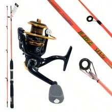 Solid 2-Part Fishing Rod Kit 1.65m And SY3000 Reel 14+1 Bearings Drag 10kg - Nhiều màu - Xem 1