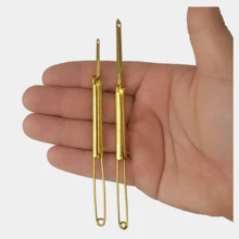 Kit Agulha Mágica Ponto Russo Bordados em Alto Relevo e Muito Mais - Dourado - Visão 1