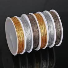10meter/Roll 0.4mm Shiny Rope Glitter Threads Cord For Jewelry Bracelet Twine Tag Tassel Making Crafts Gift Threaet Accessories - Wire - View 3