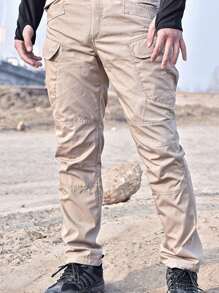 Men's Tactical Military Waterproof Pants, Ix7, Ix9 - Camel - View 6