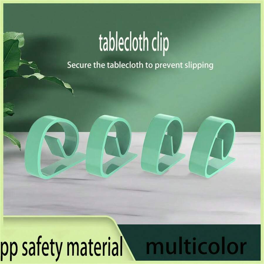 10 chiếc Kẹp vải để bàn đa chức năng, Kẹp trải bàn bằng nhựa để sử dụng tại nhà - Nhiều màu - Xem 1