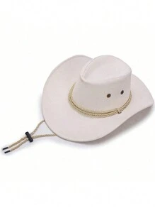 Pălărie de soare occidentală, accesorii stea cu șase colțuri din bronz, pălărie de cowboy vintage de vest, pălărie moale, pălărie de petrecere în aer liber, pălărie de cowboy de bar 1 bucată Halloween