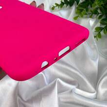 Silicone Case Cover For Samsung A20S / Case Lined Inside. (CF26) - 玫紅色 - 查看 5