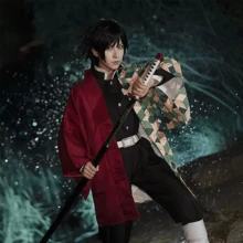 Cosplay Disfraz Anime Cazadora De Demonios .Disfraces De Halloween Kimetsu No Yaiba Nezuko De Cosplay Anime Japonés Ropa De Rendimiento Del Drama Ropa De Mujer - Rojo - Ver 1