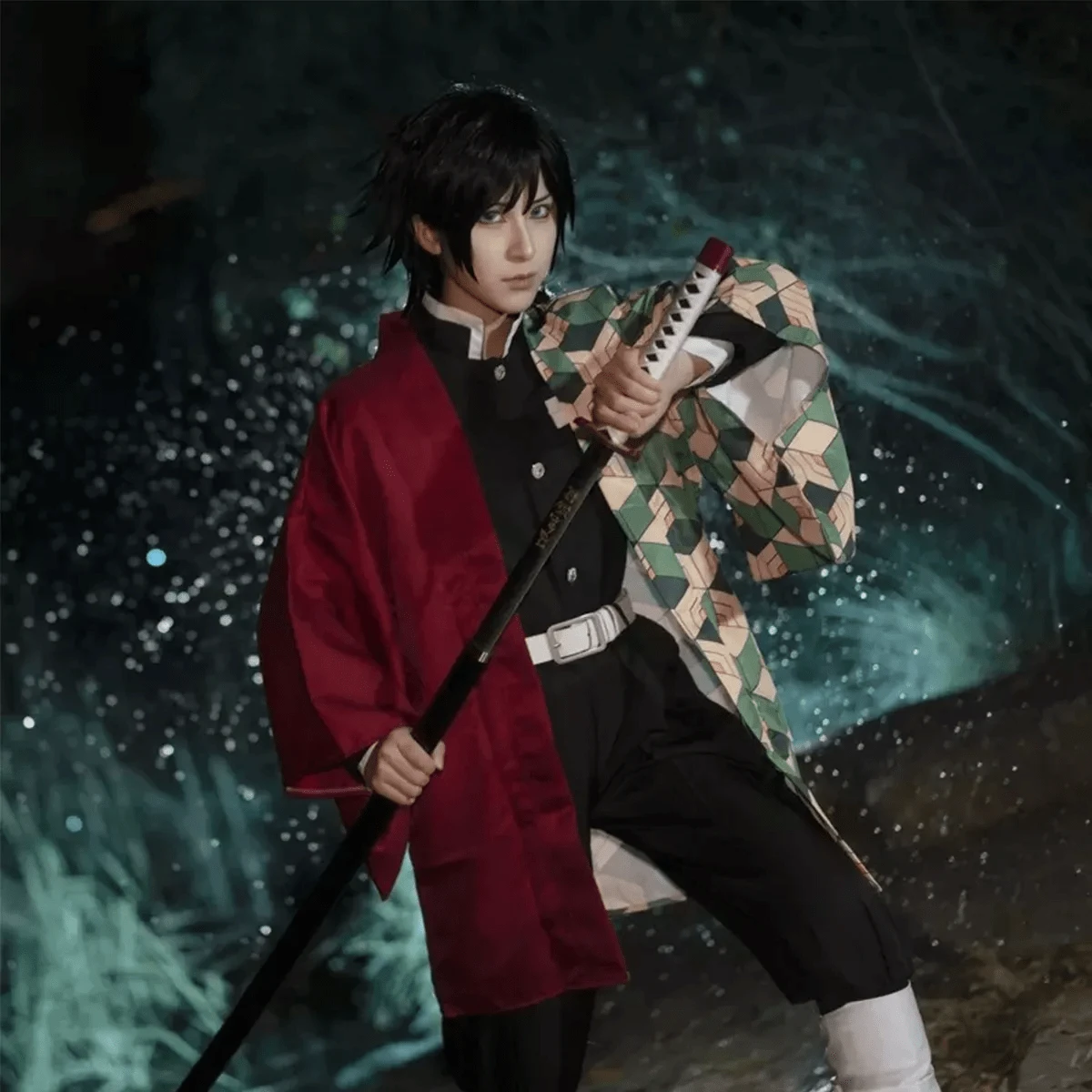 Cosplay Disfraz Anime Cazadora De Demonios .Disfraces De Halloween Kimetsu No Yaiba Nezuko De Cosplay Anime Japonés Ropa De Rendimiento Del Drama Ropa De Mujer - Rojo - Ver 1