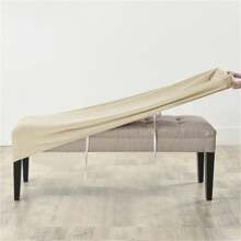 1PC Soft Velvet Bench Cover Spandex Elastic Long Stool Covers Removable Washable Ottoman Seat Protector For Dining Room Bedroom - Multicolor - View 12