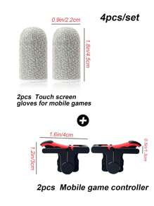 New Game Accelerator With Glove, Quick Shooting 'Chicken Dinner' Button Assistive Gaming Accessory
