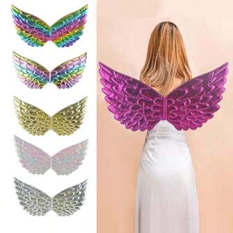 1pc Rainbow Color Animal Unicorn Angel Wings Costume Party Accessory For Halloween Cosplay, Performance & Birthday Party