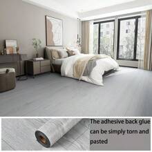 3m x 1 Rolle selbstklebende Bodenaufkleber mit Holzmaserung für einfaches DIY, Aufkleber, Wandtattoo, Vinyl-Aufkleber für Heimdekoration, Frühlingsdekoration zum Auffrischen Ihres Zuhauses, Rama Dekorationsaufkleber Geschenke Geburtstag Abschluss Bodenfliesen Bodenbelag selbstklebende Bodenfliesen Abziehen und Aufkleben Wohnzimmer Dekoration Raumdekoration Küche