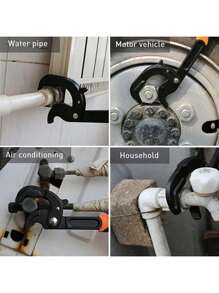 Quick Power Grip Pipe Wrench For Auto Repair And Home Maintenance, 2Pcs Multi-Functional Universal Wrench Set Self Adjusting Spanner - As Shown - View 4