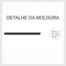Kit com 5 molduras A4 com acetato 21x30cm - Preto - Visão 3