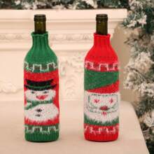 1 Bộ Áo Len Giáng Sinh, Vỏ Chai Rượu Vang, Ông Già Noel, Quần Áo Chai Rượu Người Tuyết Giáng Sinh, Váy Chai Rượu, Thiết Kế Áo Khoác, Túi Đựng Chai Rượu, Dùng Để Trang Trí Tiệc Giáng Sinh, Vỏ Chai Rượu Giáng Sinh, Áo Len Dệt Kim, Váy Chai Rượu, Giáng Sinh Vỏ chai rượu vang hình người tuyết, Đồ trang trí Giáng sinh, Áo len Giáng sinh, Trang trí tiệc, Trang trí bàn ăn - Nhiều màu - Xem 12