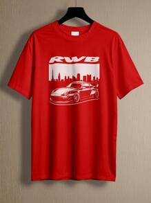T-Shirt Sport Car  911 RWB Rauh-Welt Ref 4124 Fluxo FX - Red - View 1