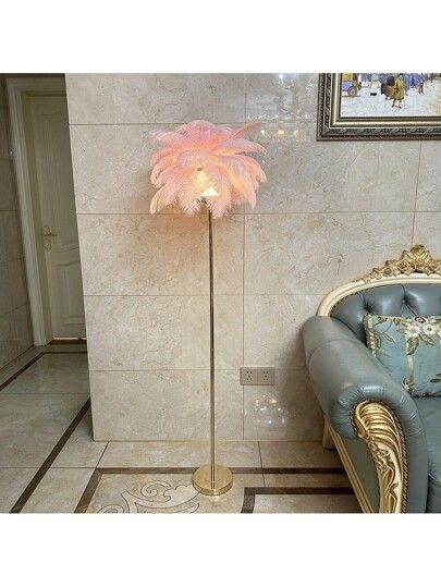 Rechargeable Feather Lamp Home Light, Living Room St ing Lamp, Romantic Wedding Aisle European Data Cable Set view 2