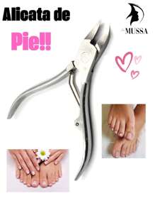 Alicate - Alicata Premium Herramienta para Pedicura Pedicure PIES LE MUSSAS - Plateado - Ver 2