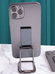 Soporte De Teléfono Celular Metálico Plegable Y Adhesivo Rotary - Rosa - Ver 3