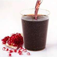 Gold Plastic Cups, Transparent Plastic Cups With Powder, Heavy Duty Hard Plastic Cups For Parties, Premium Gold Rimmed Plastic Cups For Weddings And Christmas [Reusable] - 10oz Rose Gold Powder - View 5