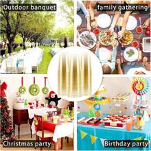 Gold Plastic Cups, Transparent Plastic Cups With Powder, Heavy Duty Hard Plastic Cups For Parties, Premium Gold Rimmed Plastic Cups For Weddings And Christmas [Reusable] - 10oz Rose Gold Powder - View 6