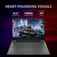 HP Victus 15.6" 144Hz FHD Gaming Laptop, Intel Core I5-13420H, Up To 64GB RAM, Up To 4TB PCIe SSD, NVIDIA GeForce RTX 3050, Backlit Keyboard, HD Webcam, Win 11 Pro, Blue, 32GB Hotface USB Card - 藏蓝色 - 查看 2