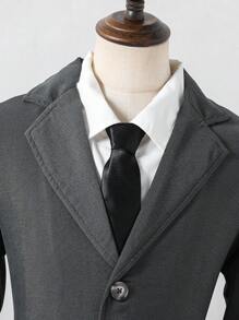 2pcs/Set Boys'' Casual Jacket And Pants Set - Grey - View 3