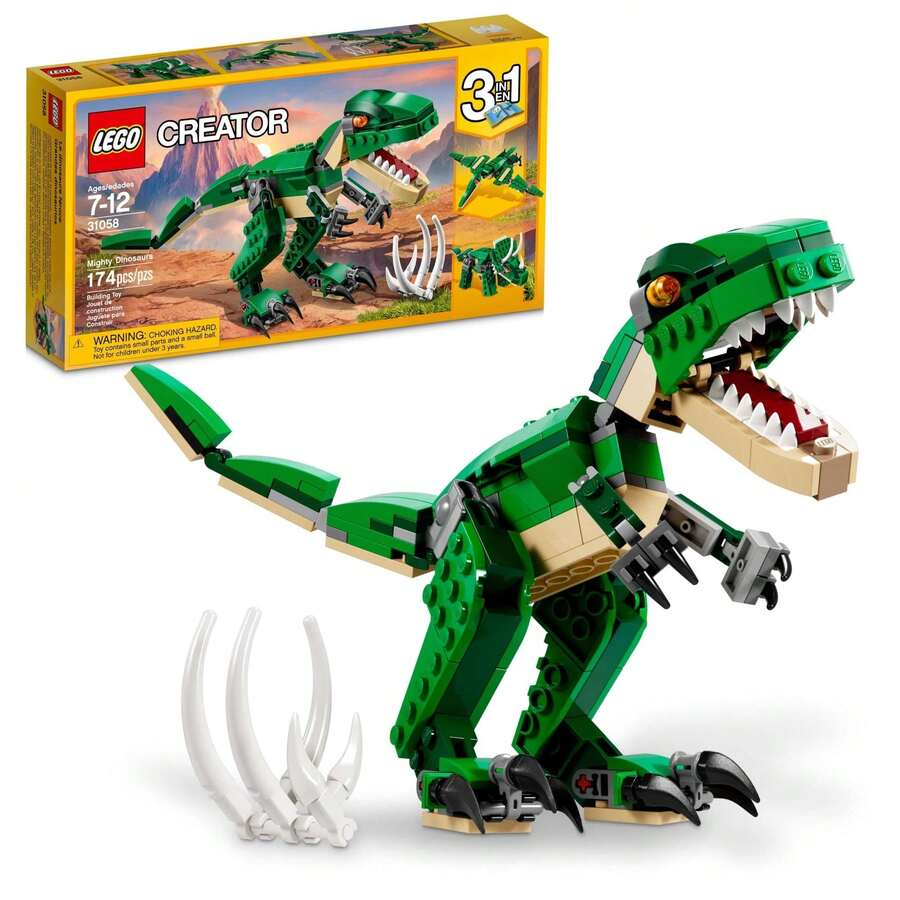 LEGO Creator 3 In 1 Mighty Dinosaur Toy, Transforms From T. Rex To