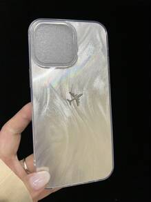1 件 TPU 羽毛纱亮面防摔手机壳，简约设计，适用于 X、XR、XS Max、11、12、13、13 Pro、13 Pro Max、14 Pro Max、15、15 Pro、15 Plus、15 Pro Max、16、16 Pro、16 Plus、16 Pro Max、 17、 17 Air、 17 Pro、 17 Pro Max、系列